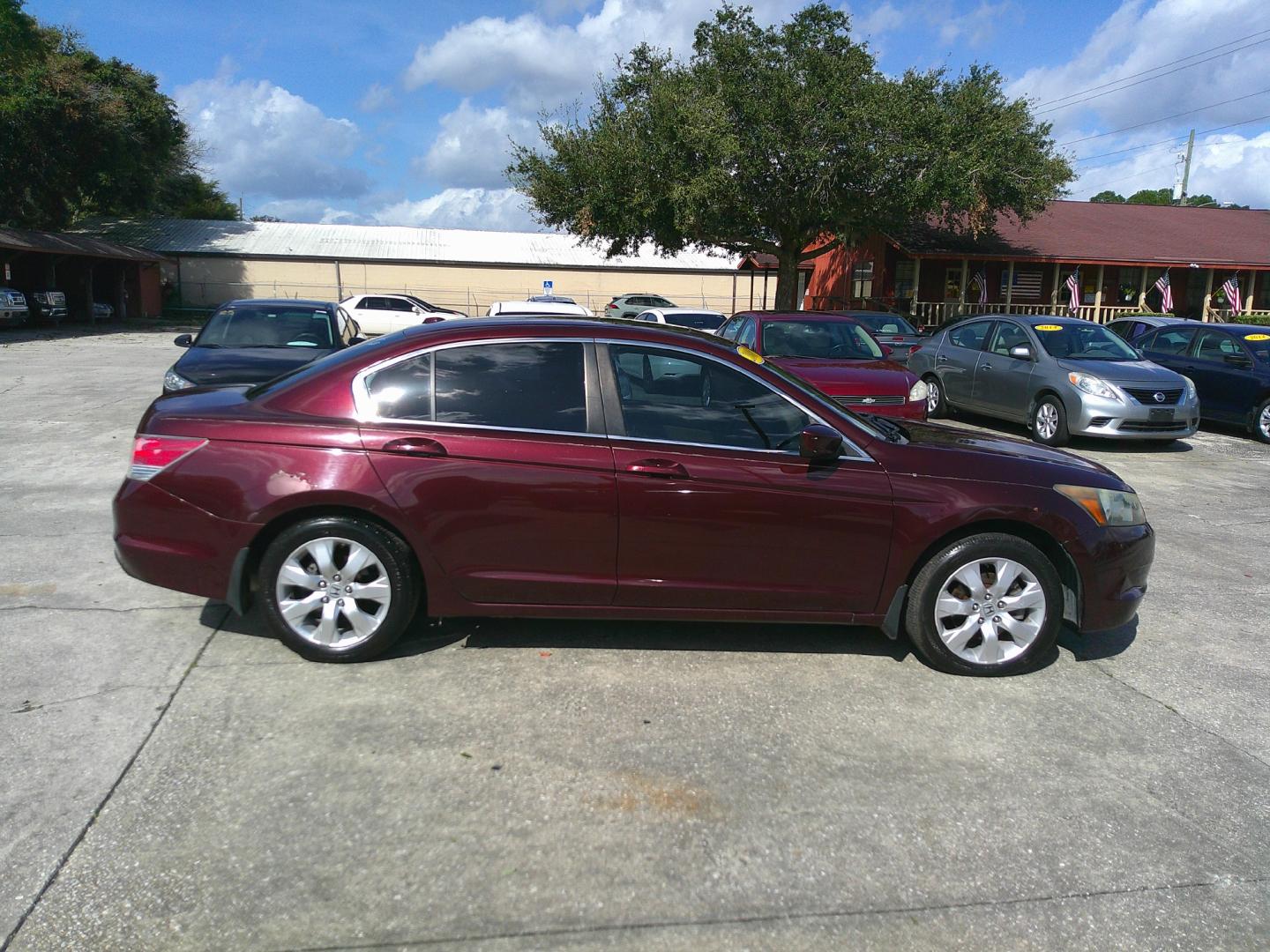 2008 BURGUNDY HONDA ACCORD (1HGCP26878A) , located at 10405 Abercorn Street, Savannah, GA, 31419, (912) 921-8965, 31.988262, -81.131760 - Photo#4